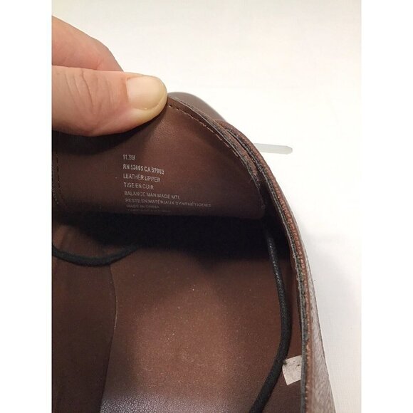 BP. Albert Plain Toe Derby in Brown Dark Saffiano, Size Men 11.5 M Retail $79.95 - Picture 6 of 6